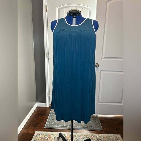 Other - 229 Teal Sleeveless Pajama Dress Size XXL